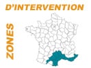 carte de la zone d'intervention